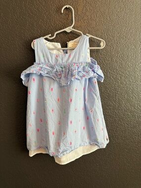kate spade Light Blue Striped Tank with Pink & Green Ice Pop Print